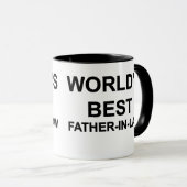 世界で最も最高のな義父 マグカップ (正面右)