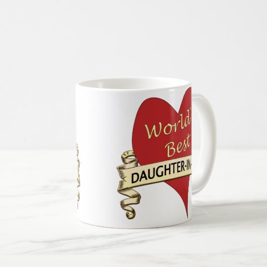世界で最も最高のな義理の娘 コーヒーマグカップ (正面右)