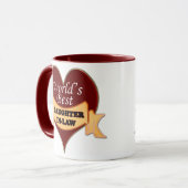 世界で最も最高のな義理の娘 マグカップ (正面左)