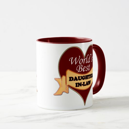 世界で最も最高のな義理の娘 マグカップ (正面右)