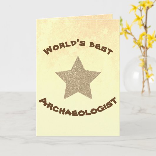 世界で最も最高のな考古学者の金星 カード (黄色い花)