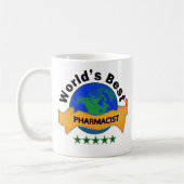 世界で最も最高のな薬剤師 コーヒーマグカップ (左)