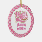 世界で最も最高のな薬学の技術のギフトのオーナメント セラミックオーナメント (右)