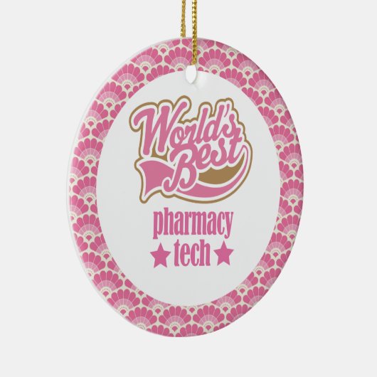 世界で最も最高のな薬学の技術のギフトのオーナメント セラミックオーナメント (右)