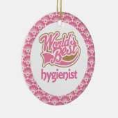 世界で最も最高のな衛生士のギフトのオーナメント セラミックオーナメント (右)