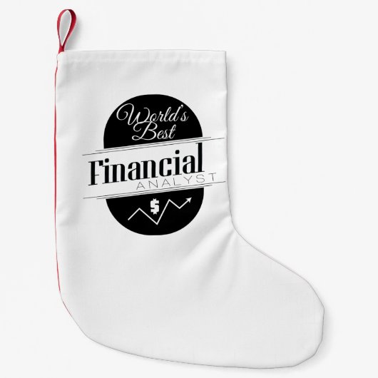 世界で最も最高のな証券分析家 スモールクリスマスストッキング (正面)