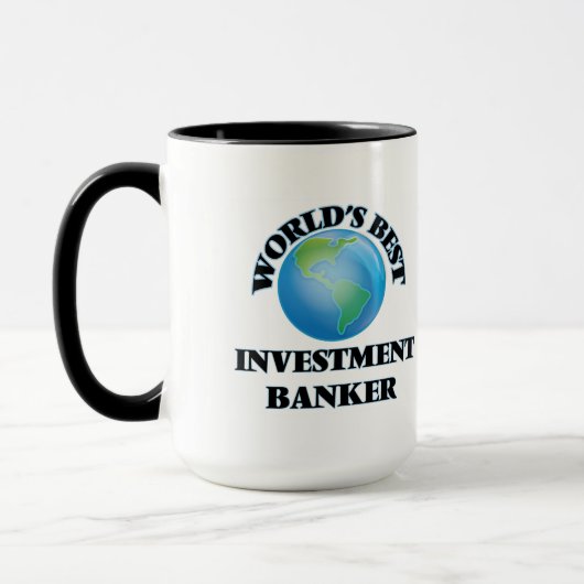 世界で最も最高のな証券引受業者 マグカップ (左)