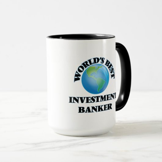 世界で最も最高のな証券引受業者 マグカップ (正面右)