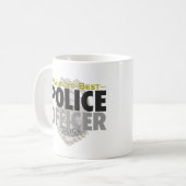 世界で最も最高のな警官のマグ コーヒーマグカップ (正面左)