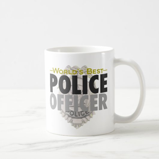 世界で最も最高のな警官のマグ コーヒーマグカップ (右)