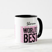 世界で最も最高のな隣の名前をカスタムするのギフトV22B マグカップ (正面右)