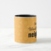 世界で最も最高のな隣の金ゴールドの名前をカスタムするv6 マグカップ (中央)