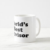 世界で最も最高のな顧問 コーヒーマグカップ (正面右)