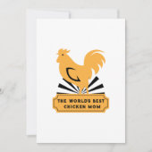 世界で最も最高のな鶏のお母さんのおもしろいな母の日のギフト カード (正面)