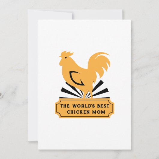 世界で最も最高のな鶏のお母さんのおもしろいな母の日のギフト カード (正面)