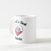 世界で最も最高のなBabciaのコーヒー・マグ コーヒーマグカップ (正面左)