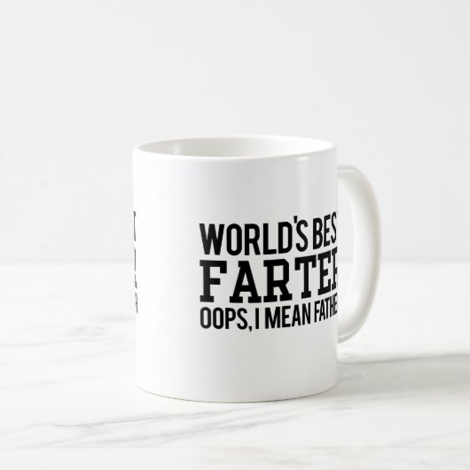 世界で最も最高のなFarter、私は父を意味します コーヒーマグカップ (正面右)