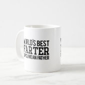 世界で最も最高のなFarter、私は父を意味します コーヒーマグカップ (正面左)