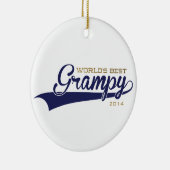 世界で最も最高のなGrampyのオーナメント セラミックオーナメント (右)
