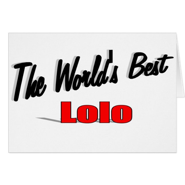 世界で最も最高のなLolo (正面横)