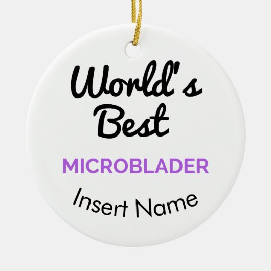 世界で最も最高のなmicroblader セラミックオーナメント (正面)