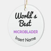 世界で最も最高のなmicroblader セラミックオーナメント (左)