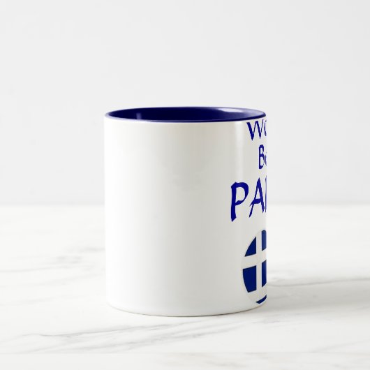 世界で最も最高のなPapouのマグ-あなたのギリシャの祖父のための…! ツートーンマグカップ (中央)