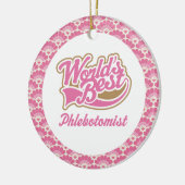 世界で最も最高のなPhlebotomistのギフトのオーナメント セラミックオーナメント (左)