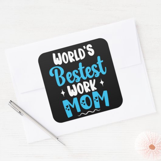 世界で最も最高の仕事母親のための最高の贈り物 スクエアシール (封筒)