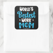 世界で最も最高の仕事母親のための最高の贈り物 スクエアシール (バッグ)