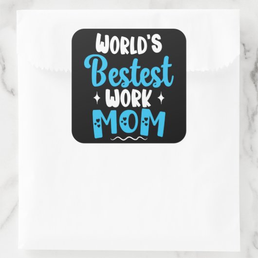世界で最も最高の仕事母親のための最高の贈り物 スクエアシール (バッグ)