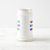 世界で最も最高の高いおばあちゃんの明るい色 ビールジョッキ (中央)