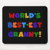 世界で最も最高の高いおばあちゃんの明るい色 マウスパッド (正面)