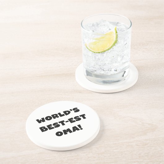 世界で最も最高の高いお真っ白の贈り物 コースター (側面)