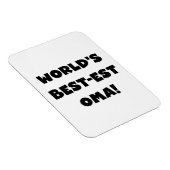 世界で最も最高の高いお真っ白の贈り物 マグネット (右側)