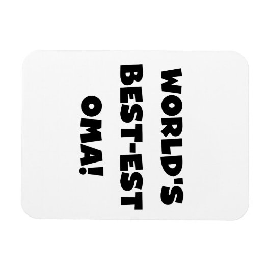 世界で最も最高の高いお真っ白の贈り物 マグネット (横)