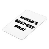 世界で最も最高の高いお真っ白の贈り物 マグネット (左側)