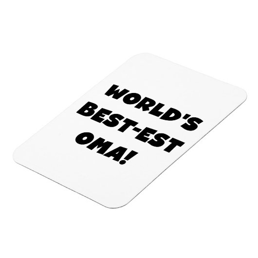 世界で最も最高の高いお真っ白の贈り物 マグネット (左側)