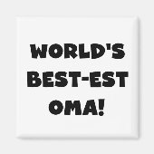 世界で最も最高の高いお真っ白の贈り物 マグネット (正面)