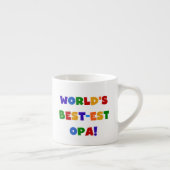世界で最も最高の高いオパの明るい色のプレゼント エスプレッソカップ (右)