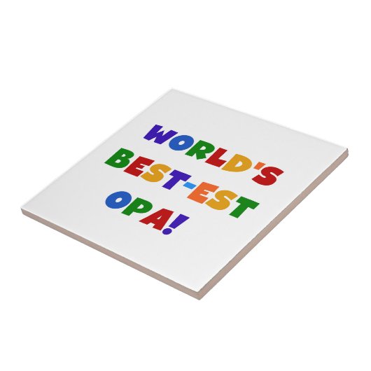 世界で最も最高の高いオパの明るい色のプレゼント タイル (側面)