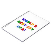 世界で最も最高の高いオパの明るい色のプレゼント ノートブック (左側)