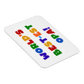 世界で最も最高の高いオパの明るい色のプレゼント マグネット (右側)