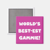 世界で最も最高の高いガンミーの白黒ギフト マグネット (正面/裏面)