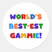 世界で最も最高の高いガンミー明るい色の贈り物 ラウンドシール (正面)