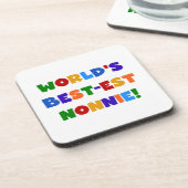 世界で最も最高の高いノニー・ブライト・カラーズ・ギフト コースター (左側)