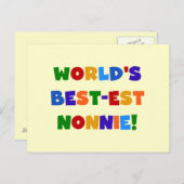 世界で最も最高の高いノニー・ブライト・カラーズ・ギフト ポストカード (正面/裏面)