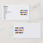 世界で最も最高の高いノニー・ブライト・カラーズ・ギフト 名刺 (正面/裏面)