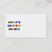 世界で最も最高の高いノニー・ブライト・カラーズ・ギフト 名刺 (裏面)