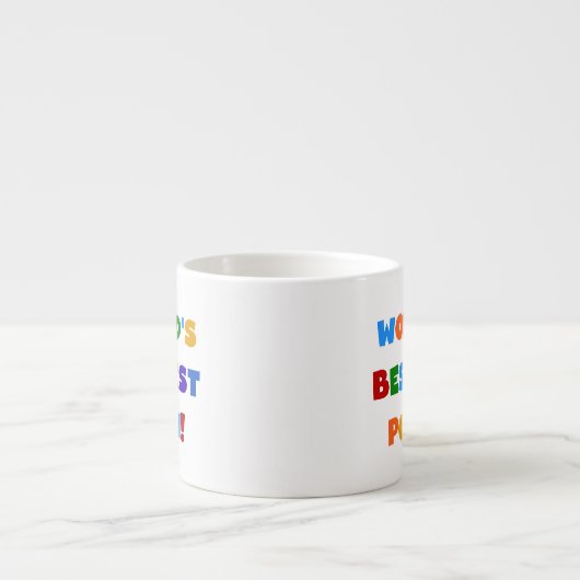 世界で最も最高の高いポピ鮮やかな色彩の贈り物 エスプレッソカップ (正面)